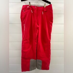Salomon Clima Pro Storm Softshell Ski Snow Pants Womens XL Pink